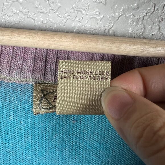 Art and Soul Rainbow Hippie Cardigan Sweater Womens Medium Retro New - Picture 3 of 9